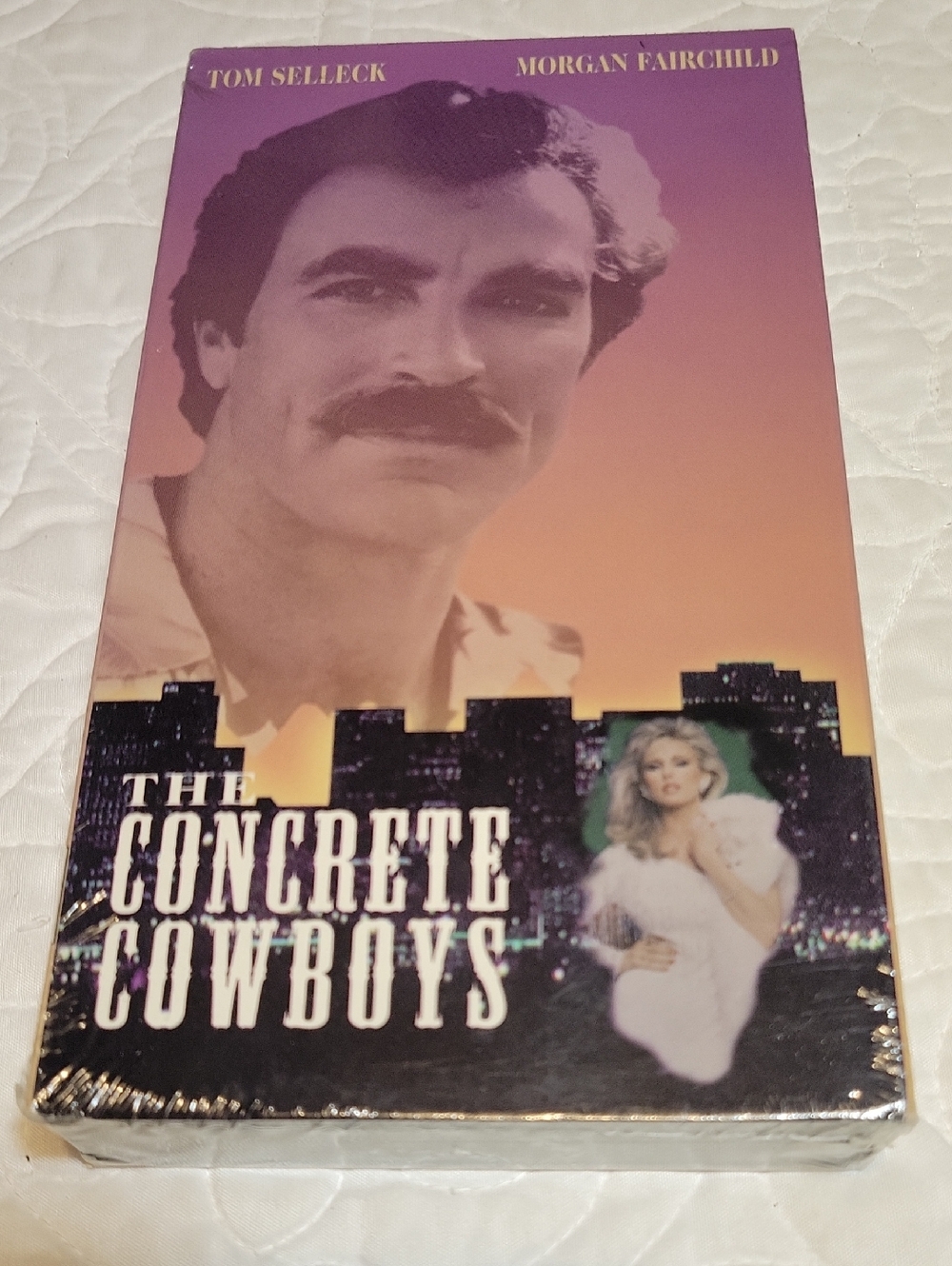 The Concrete Cowboys VHS Tape — Pink & Orange Gradient Cover